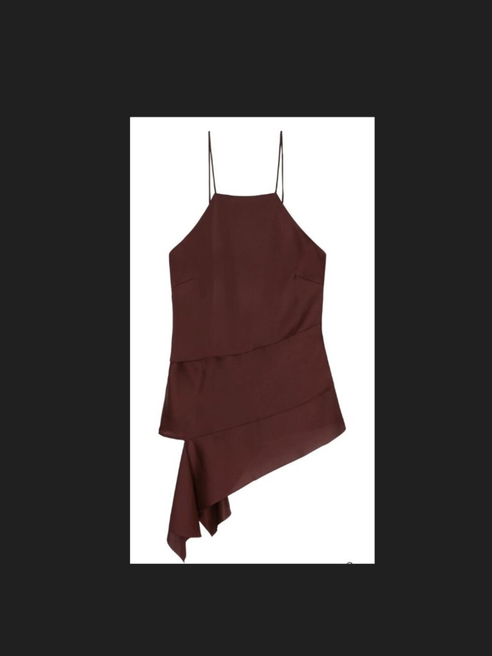 Banana Republic x Olivia Palermo Silk Burgundy Camisole